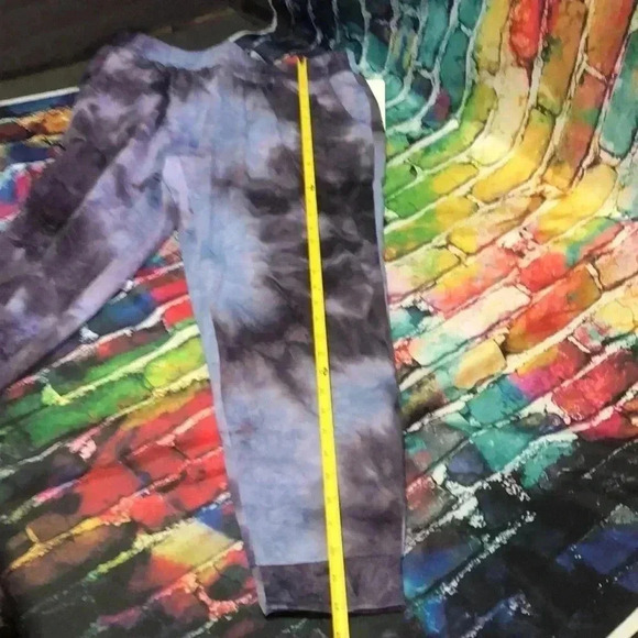 VOGO indigo/purple tie dye pants with pockets size medium - Picture 7 of 8